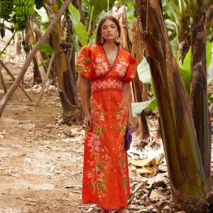 Coosy vestido Narella rojo