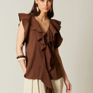 Coosy blusa Santiago marron
