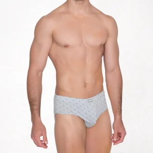 414b PACK DE 3 SLIPS CERRADOS ESTAMPADOS Y LISO GRIS