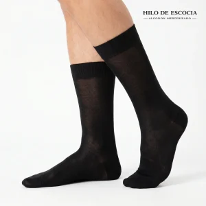 4438 CALCETINES LISOS 100% ALGODÓN HILO ESCOCIA ANTIALÉRGICO