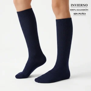 4522 CALCETINES ALTOS CANALÉ 100% ALGODÓN ANTIALÉRGICO. TEJIDO INVIERNO