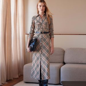 Arggido vestido camisero camel