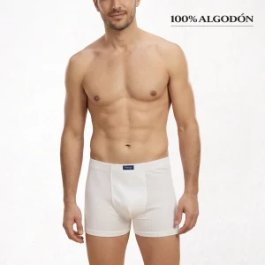 5055B BÓXER CERRADO LISO 100% ALGODÓN ANTIALÉRGICO