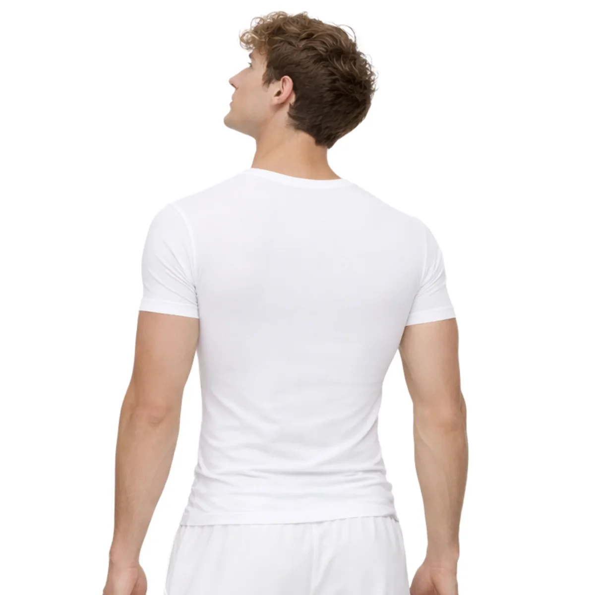 5203 CAMISETA MANGA CORTA ELÁSTICA CUELLO PICO - Imagen 5