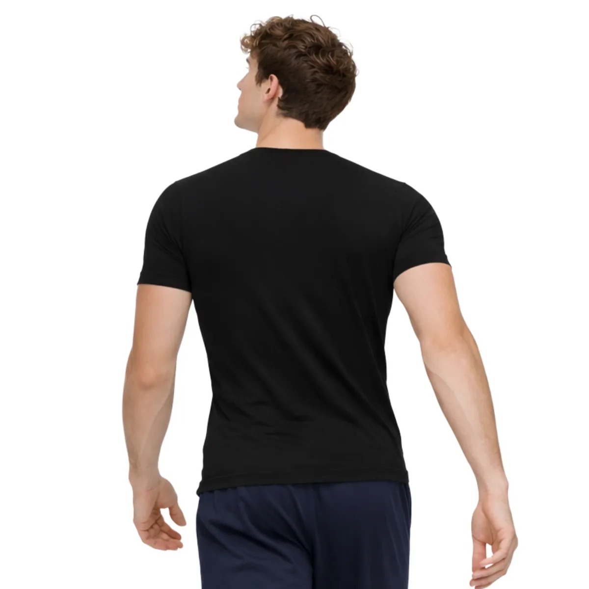 5203 CAMISETA MANGA CORTA ELÁSTICA CUELLO PICO - Imagen 4