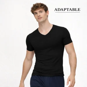 5203 CAMISETA MANGA CORTA ELÁSTICA CUELLO PICO