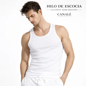 5242 CAMISETA TIRANTES HILO DE ESCOCIA CANALÉ 2x2