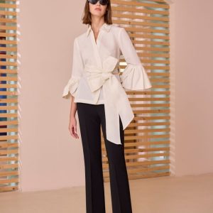 Carla Ruiz camisa mangas volante