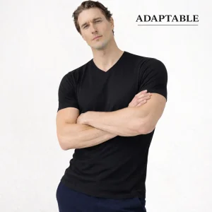 5293 CAMISETA MANGA CORTA ADAPTABLE CUELLO PICO