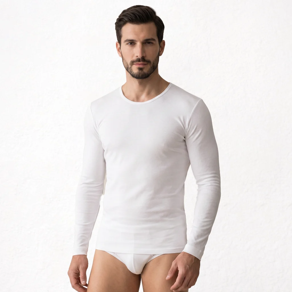 5294 CAMISETA MANGA LARGA BÁSICA. CUELLO CAJA - Imagen 4