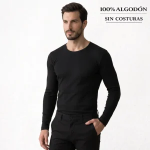 5294 CAMISETA MANGA LARGA BÁSICA. CUELLO CAJA