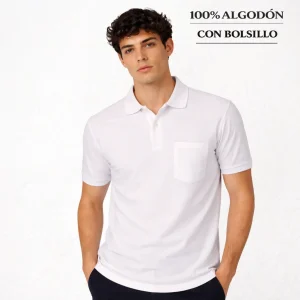 7290b POLO PIQUÉ CON PUÑO Y BOLSILLO. CORTE HOLGADO