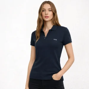 7875 POLO PIQUÉ CON PUÑO Y CORCHETES