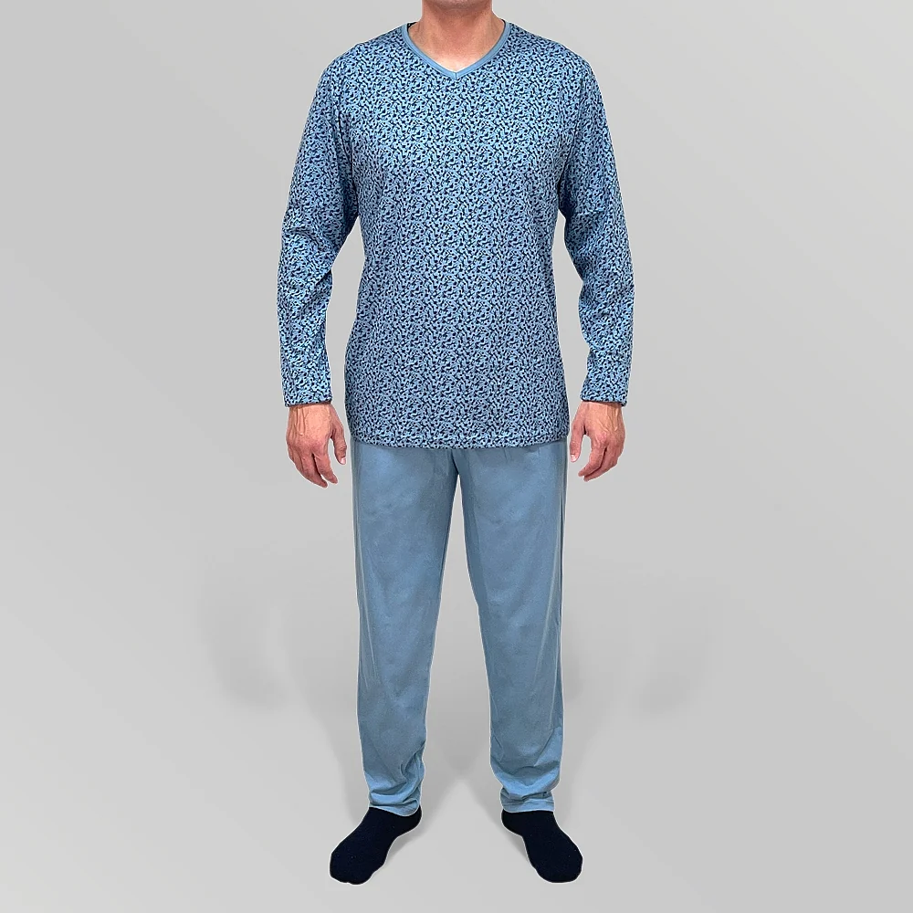 0831 PIJAMA ALGODÓN HOMBRE FERRY'S ESTAMPADO MONOS - Imagen 2