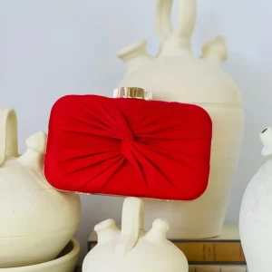 Bolso caja nudo Rojo
