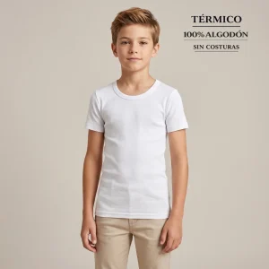 9152 CAMISETA MANGA CORTA AFELPADA TÉRMICA