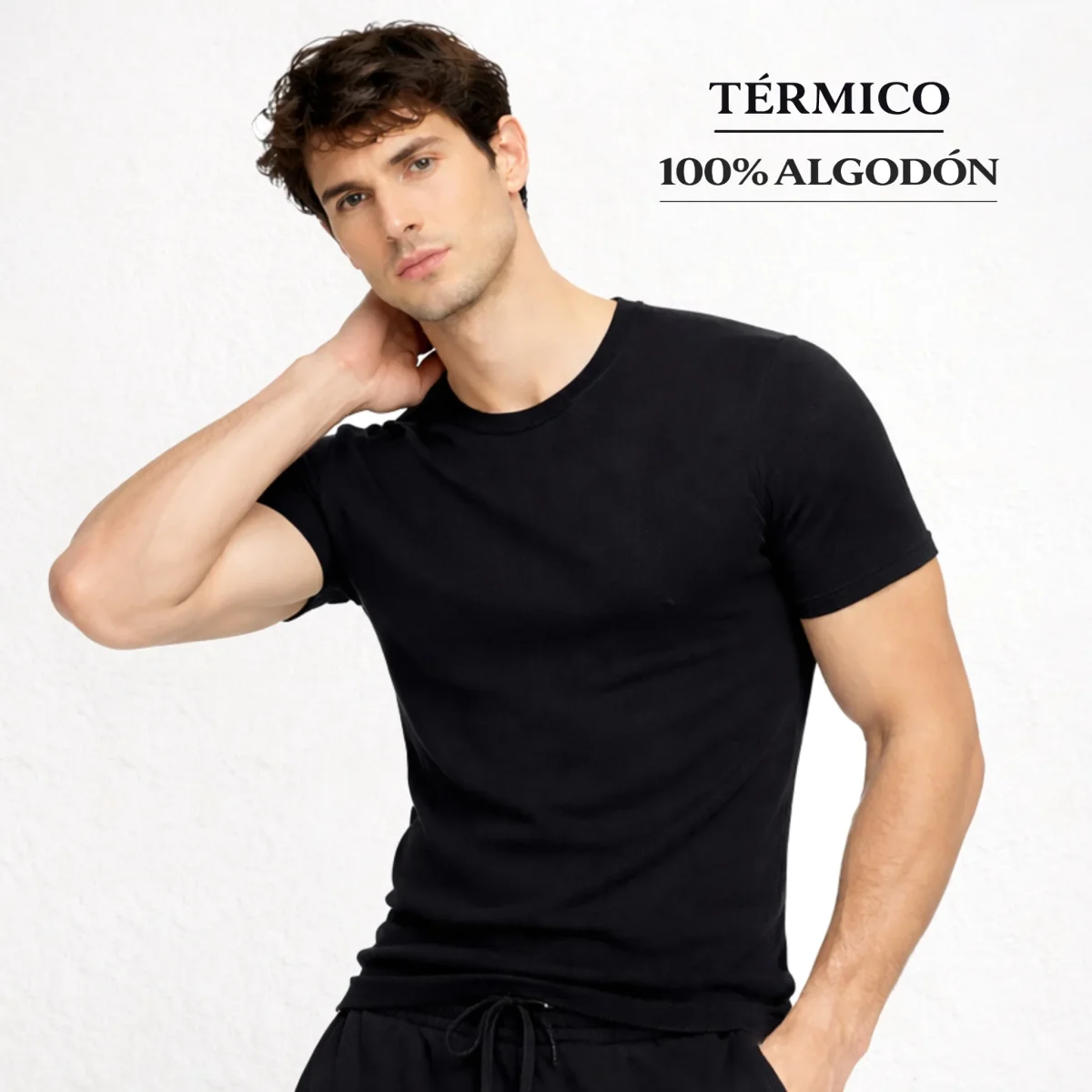 9252b CAMISETA MANGA CORTA AFELPADA TÉRMICA - Imagen 2