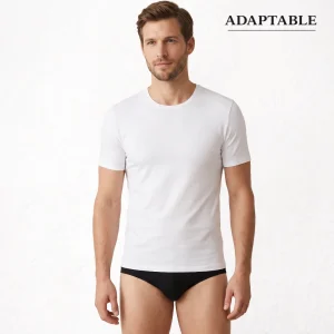 9258b CAMISETA MANGA CORTA TEJIDO ADAPTABLE. TEJIDO INVIERNO