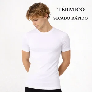9261b CAMISETA MANGA CORTA AFELPADA TÉRMICA . SECADO RÁPIDO