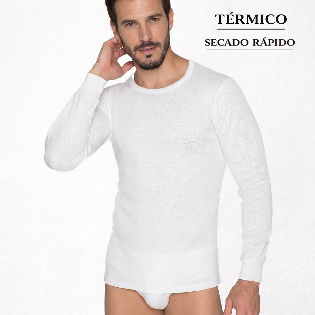 9262b CAMISETA MANGA LARGA AFELPADA TÉRMICA. SECADO RÁPIDO
