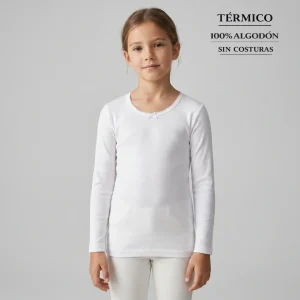 9806 CAMISETA MANGA LARGA AFELPADA TÉRMICA LACITO