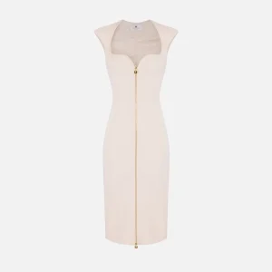 Elisabetta Franchi vestido de doble crepe elastico