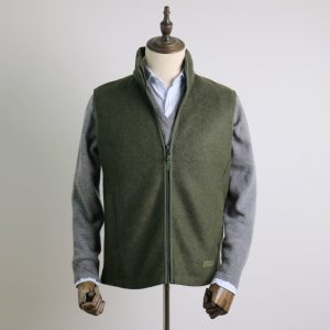 Chaleco «Aigle» lana merino verde