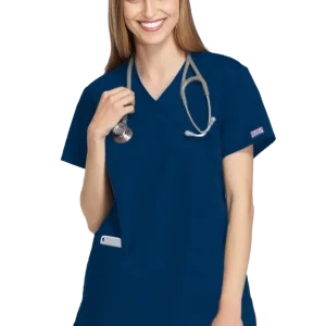 Casaca sanitaria mujer cruzada con cinta ajustable Cherokee Originals 4801