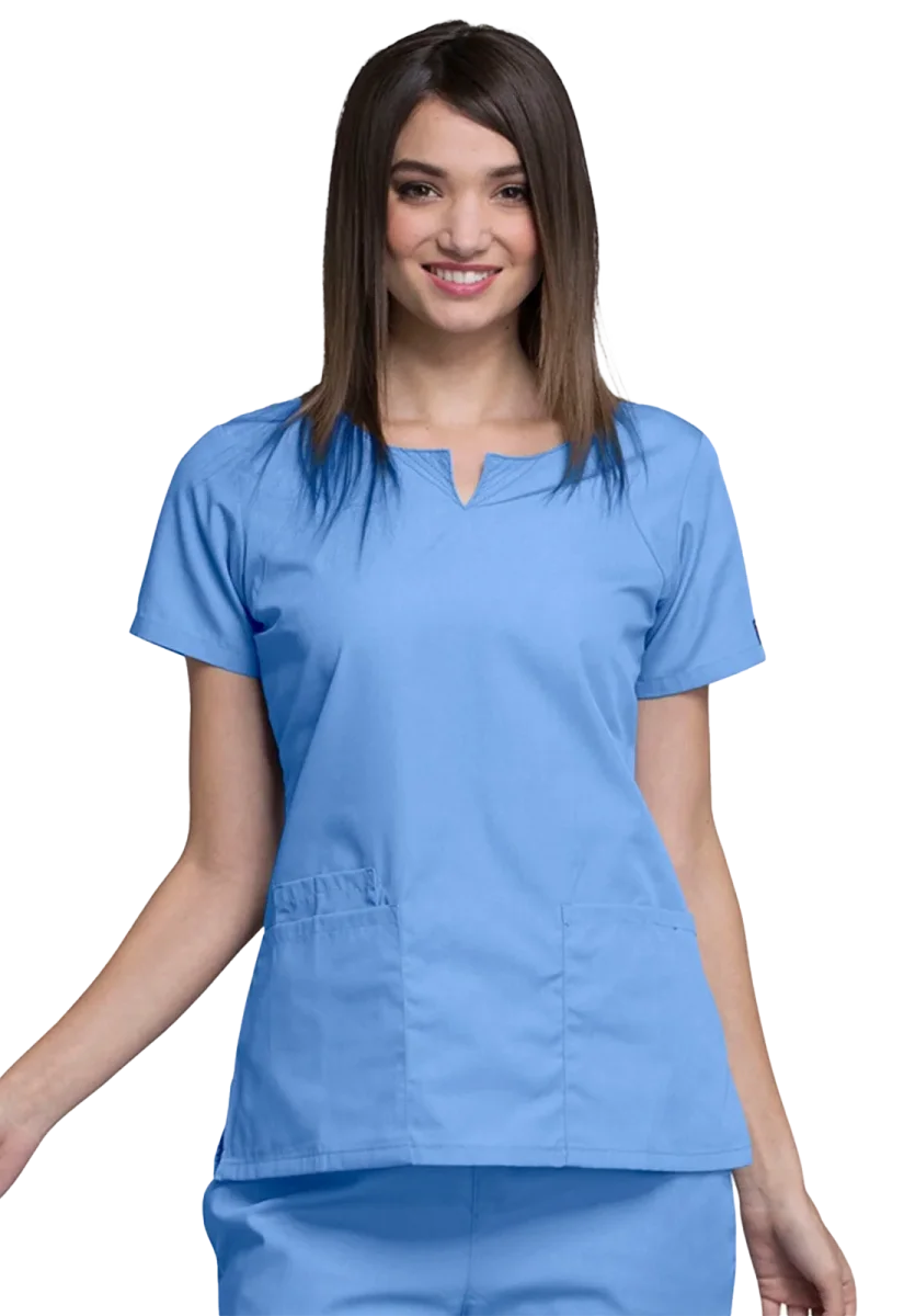 Casaca sanitaria mujer Cherokee Originals cuello redondo 4824 - Imagen 3