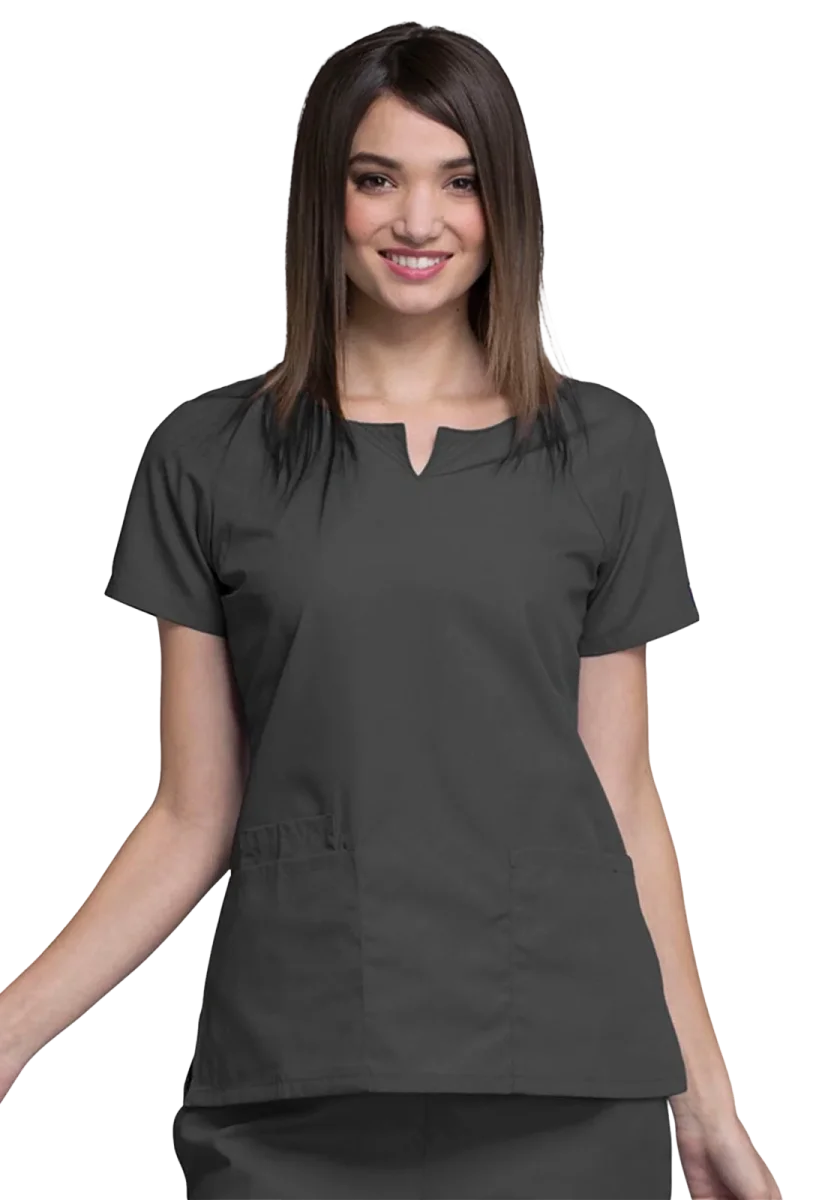 Casaca sanitaria mujer Cherokee Originals cuello redondo 4824 - Imagen 5