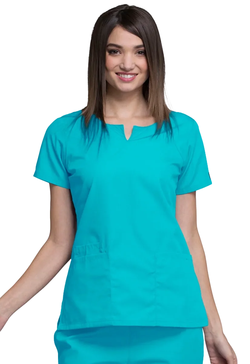 Casaca sanitaria mujer Cherokee Originals cuello redondo 4824 - Imagen 7