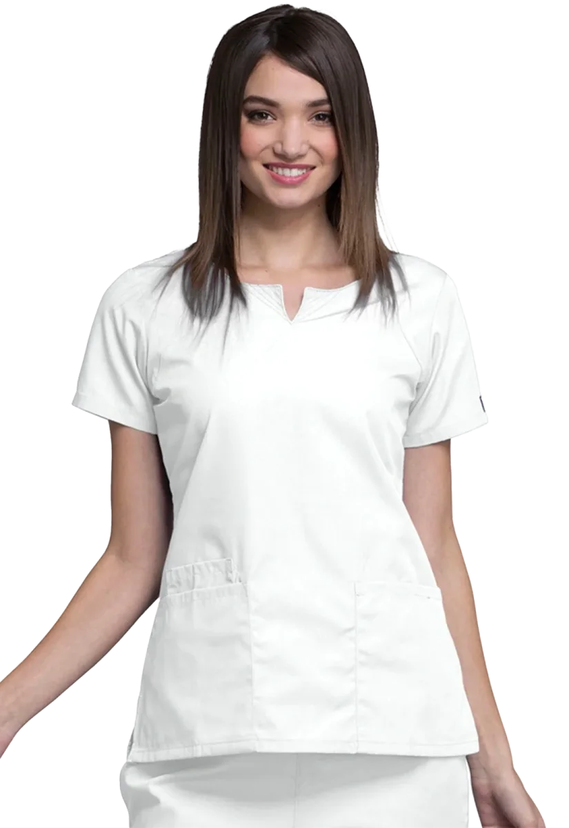 Casaca sanitaria mujer Cherokee Originals cuello redondo 4824 - Imagen 4