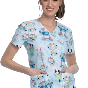 Casaca estampada mujer osos navidad CK614