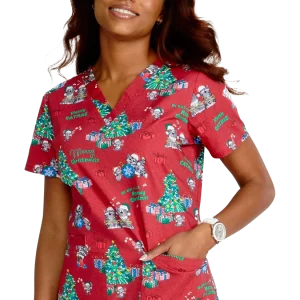 Casaca estampada mujer entallada navidad gatos CK616