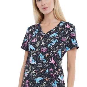 Casaca estampada mujer entallado animales CK637