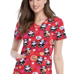 Casaca estampada mujer entallado pandas CK637