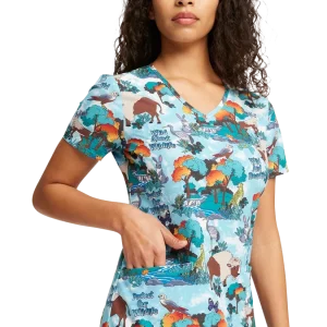 Casaca estampada mujer entallado wild CK637