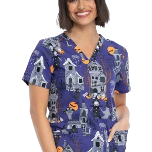 Casaca estampada mujer entallada Halloween CK651