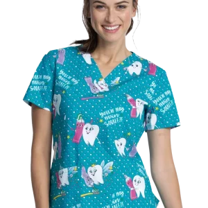 Casaca estampada mujer entallado Dientes CK652