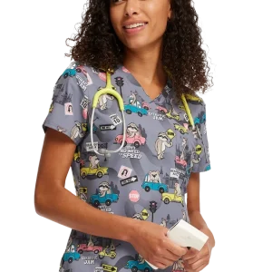 Casaca estampada mujer perezosos y jirafas CK664