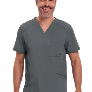 Casaca sanitaria unisex cuello en V antimicrob. CK900A