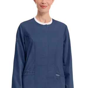 Chaqueta sanitaria Cherokee Revolution con broches ultra suave WW310