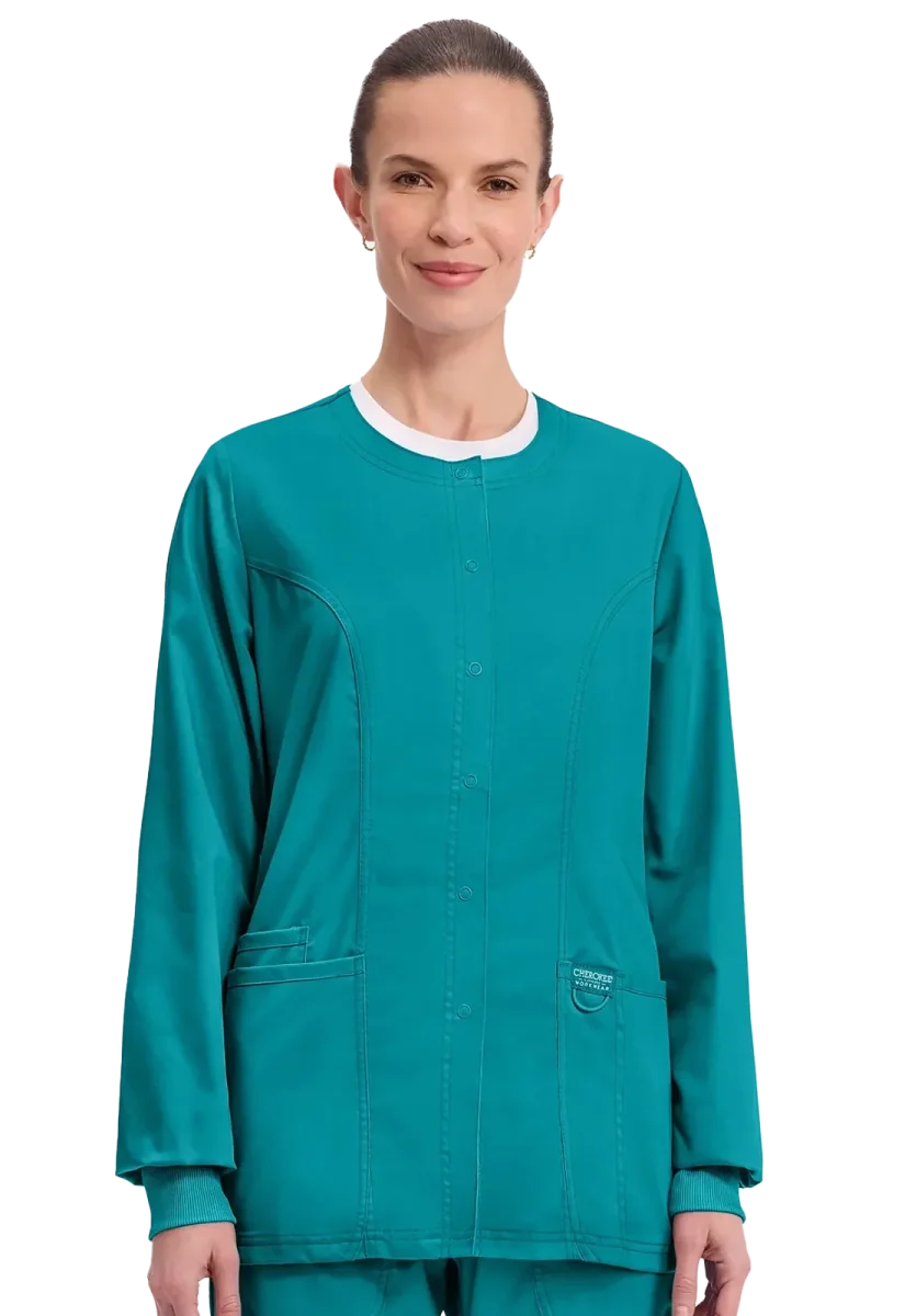 Chaqueta sanitaria Cherokee Revolution con broches ultra suave WW310 - Imagen 6