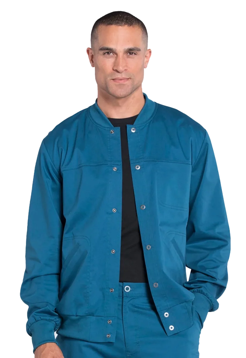 Chaqueta masculina Cherokee Core Stretch con broches WW330 - Imagen 6
