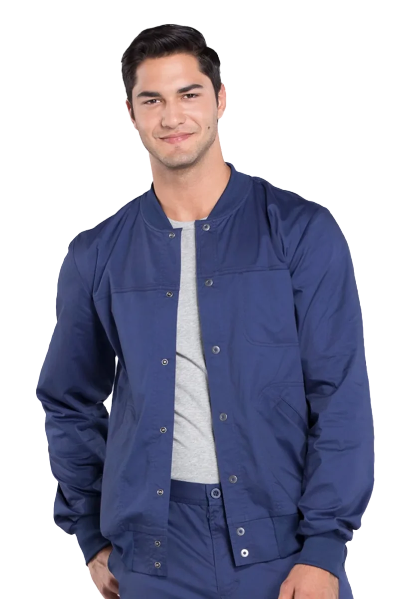 Chaqueta masculina Cherokee Core Stretch con broches WW330 - Imagen 8