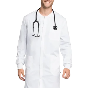 Bata sanitaria unisex antifluido y antimicroniano WW350AB