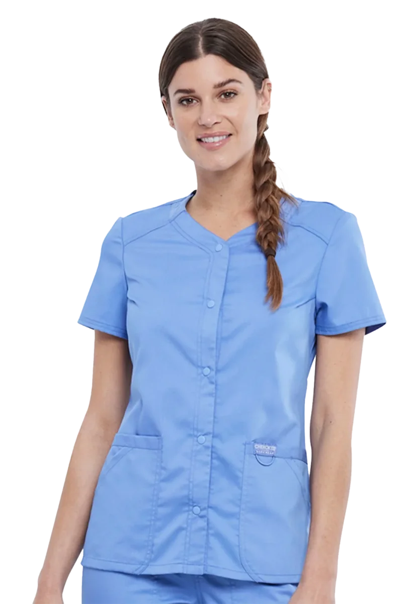 Casaca sanitaria Cherokee Revolution con broches ultra suave WW622 - Imagen 2