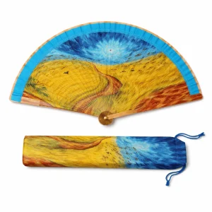 Abanico esmaltado con funda Pintores 1