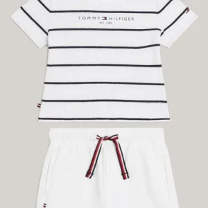 Tommy Hilfiger conjunto essential short y camiseta blanco/marino