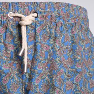 Bañador «Paisley» azul y verde